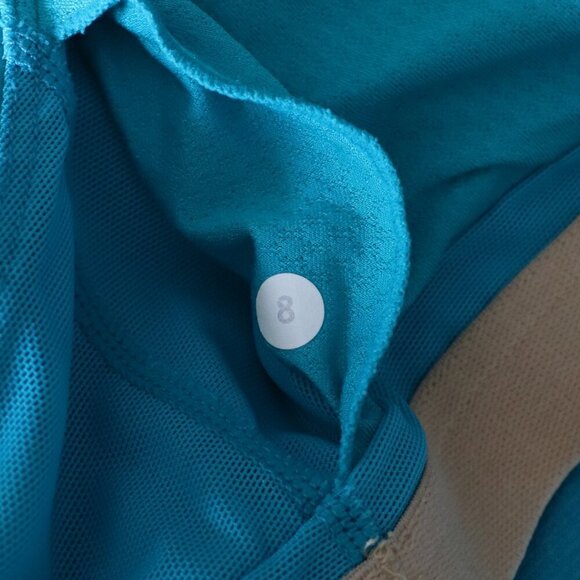 Lululemon Women's Sz 8 Blue Pranayama V-Neck‎ Sleeveless Active Stretch Tank Top - Picture 10 of 10